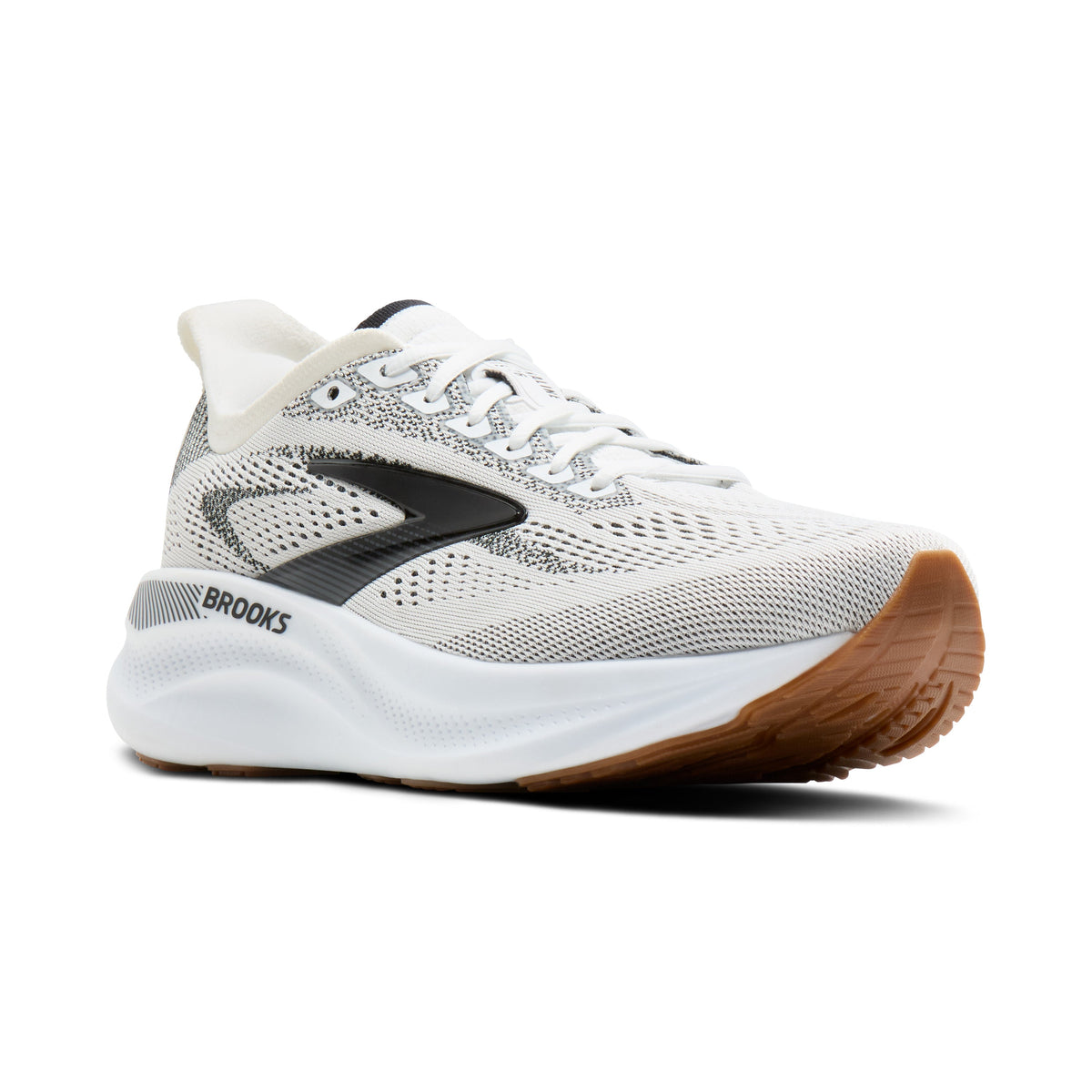 Womens Brooks Adrenaline GTS 26 Running Shoe in White/Black/Gum