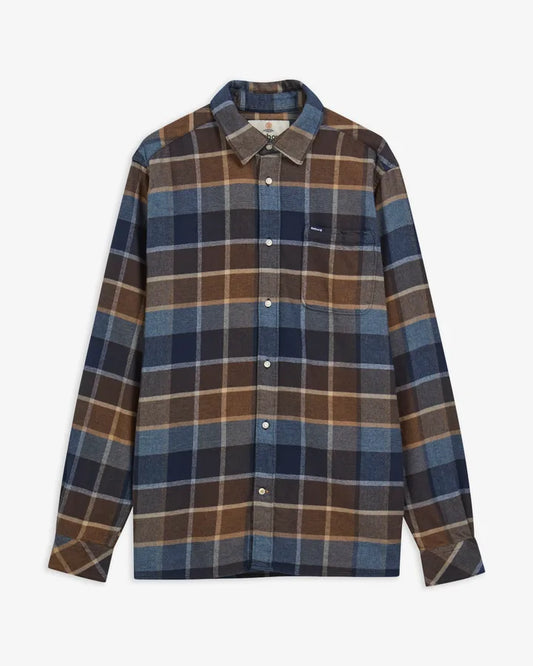 Barbour Mens Copswell Relaxed Fit Sporshirt in Dark Sand