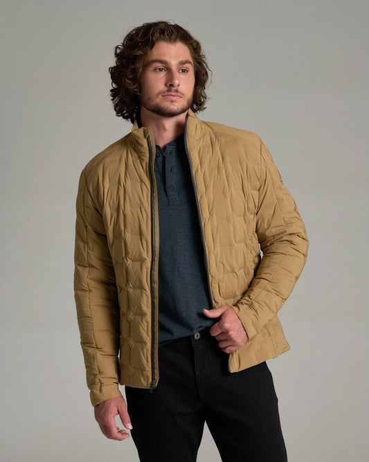 Kuhl Mens Firestorm Down Jacket in Desert Khaki