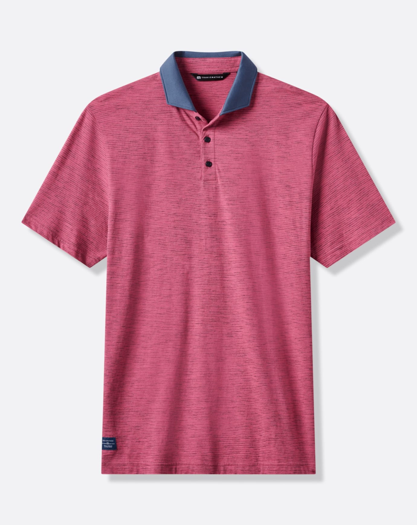 Travis Mathew Common Interest Polo in Rose Wine