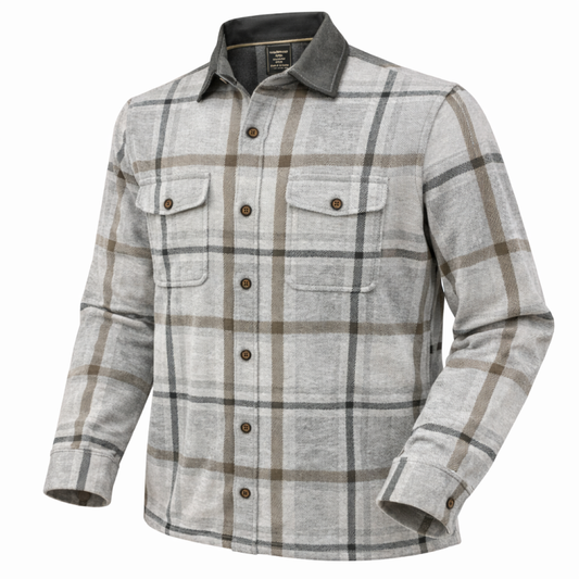 F/X Fusion Flannel Sportshirt in Silver Multi