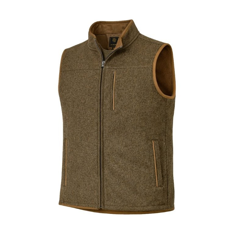 F/X Fusion Melton Melange Vest in Olive