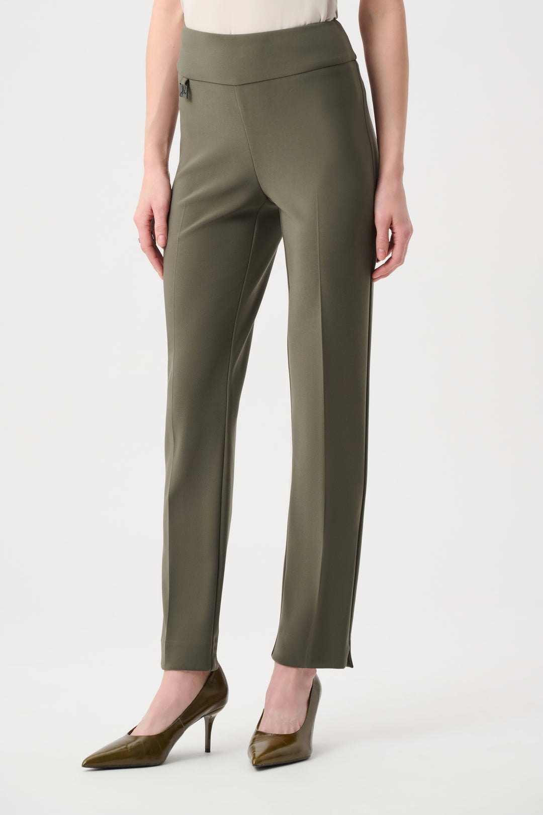 Womens Joseph Ribkoff High Waisted Dress Pant in Avocado
