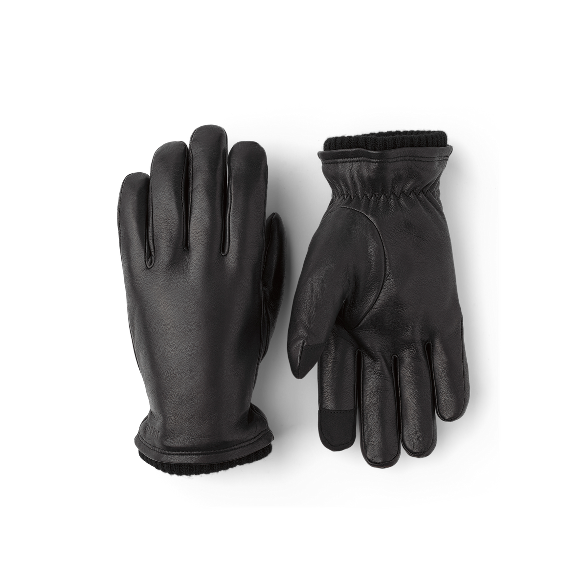 Hestra Mens John Leather Glove in Black