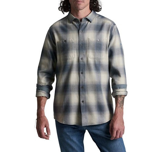 Kuhl Mens The Law LS Flannel Shirt in Fog Harbor