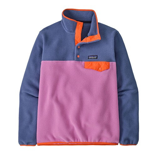 Womens Patagonia Lightweight Synch Snap-T Pullover in Brisk Purple