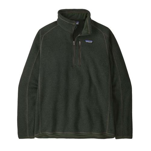 Patagonia Mens Better Sweater Quarter Zip in Old Growth Green