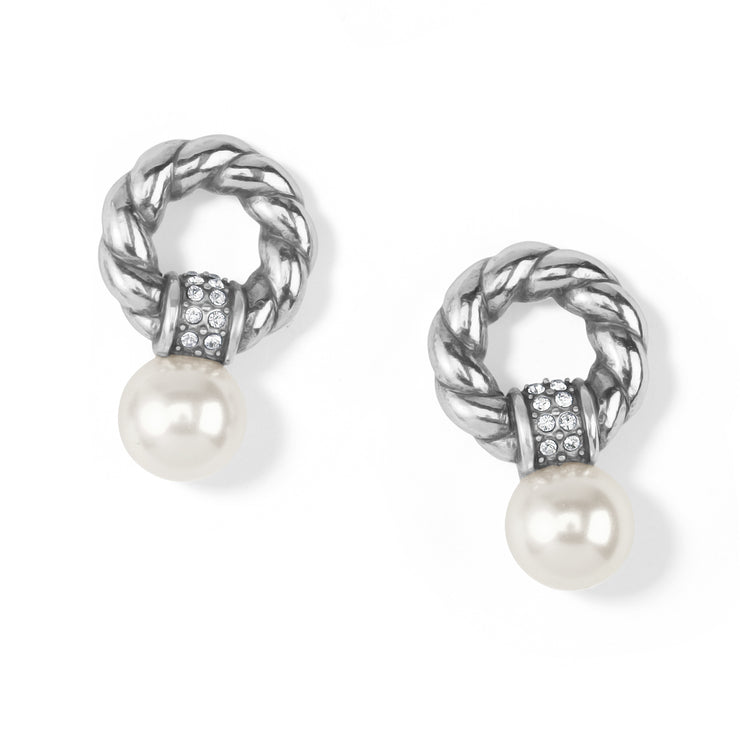 Womens Brighton Meridian Adagio Pearl Post Earrings