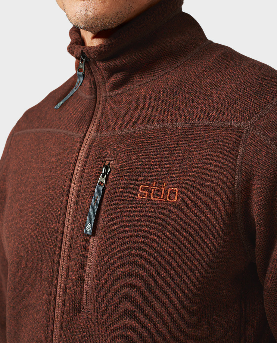 Stio Mens Wilcox Fleece Jacket in Lodge Beam