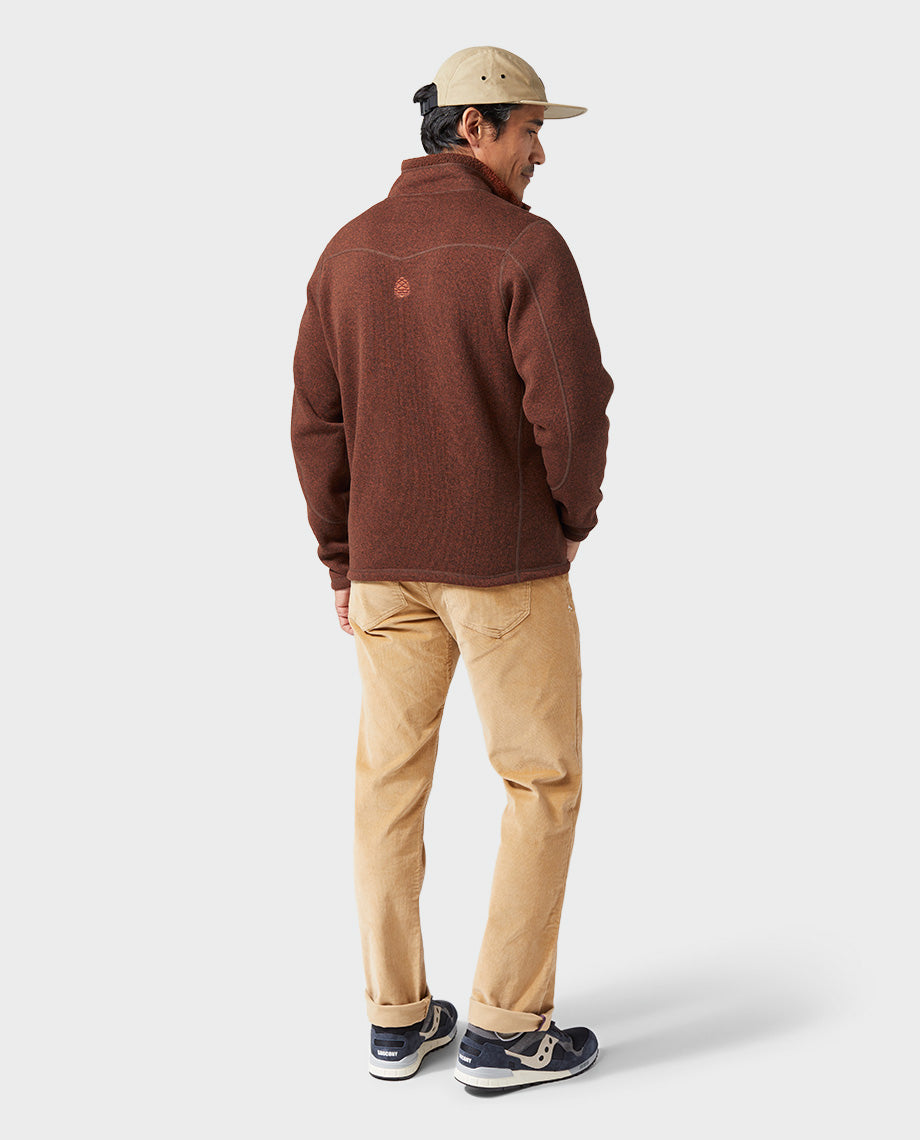 Stio Mens Wilcox Fleece Jacket in Lodge Beam