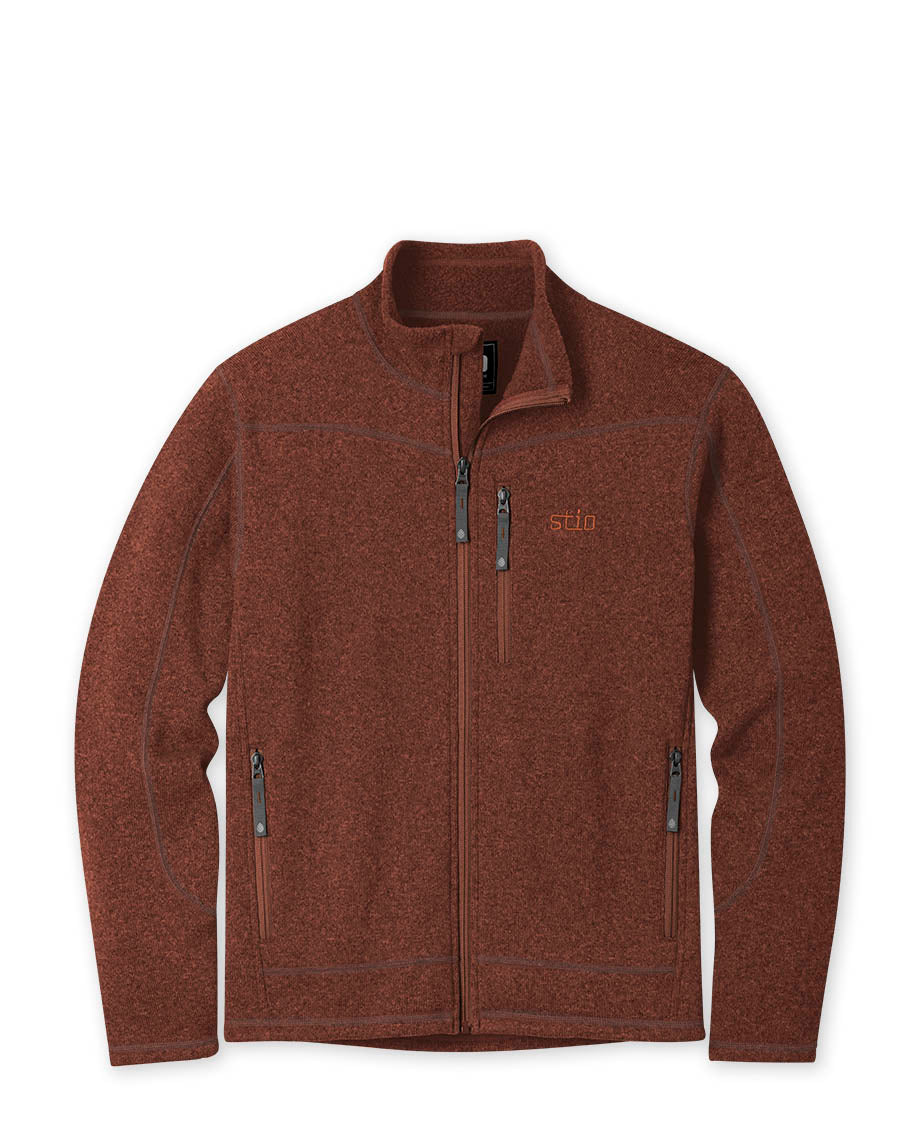 Stio Mens Wilcox Fleece Jacket in Lodge Beam