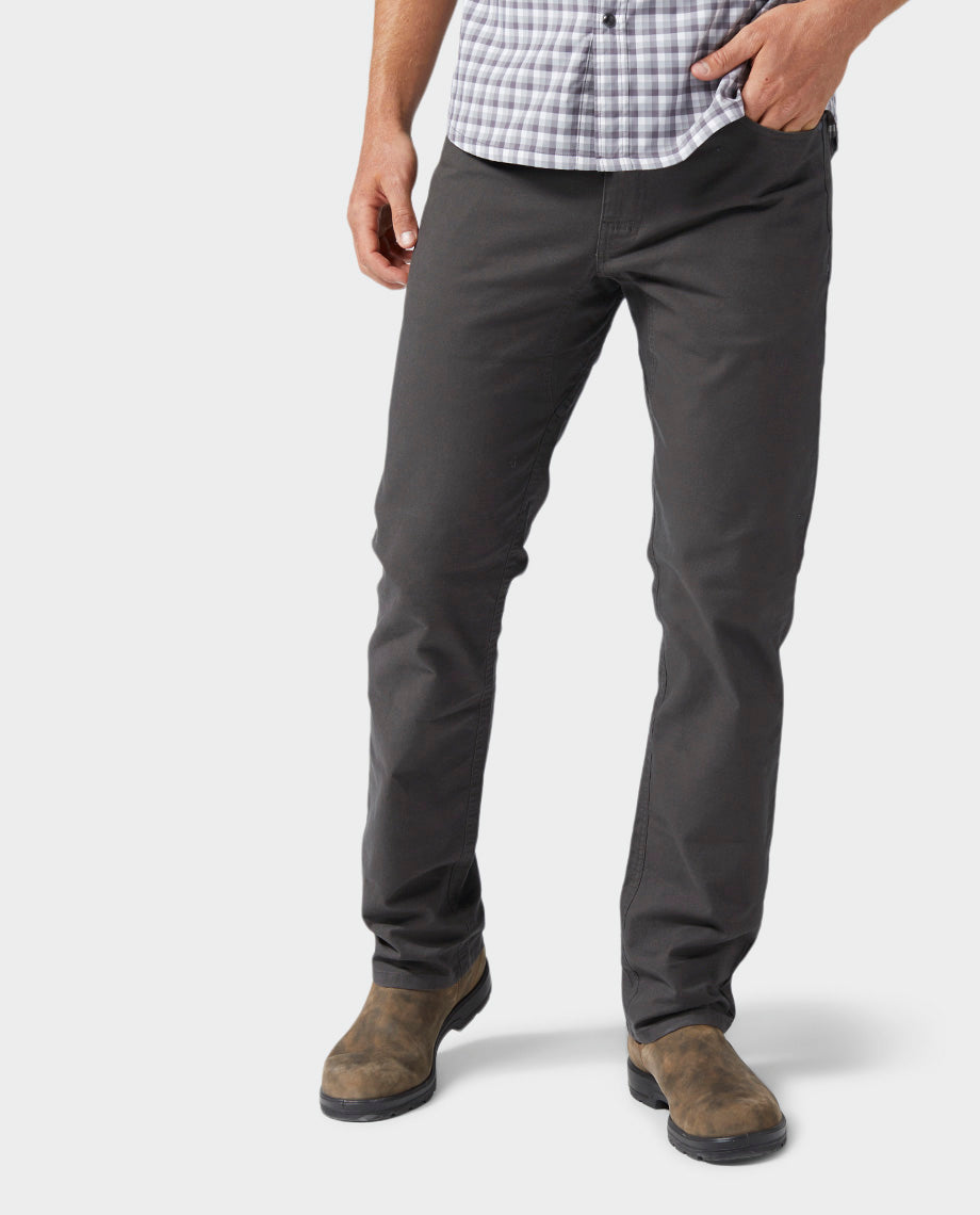 Stio Mens Rivet Canvas Pant in Raven