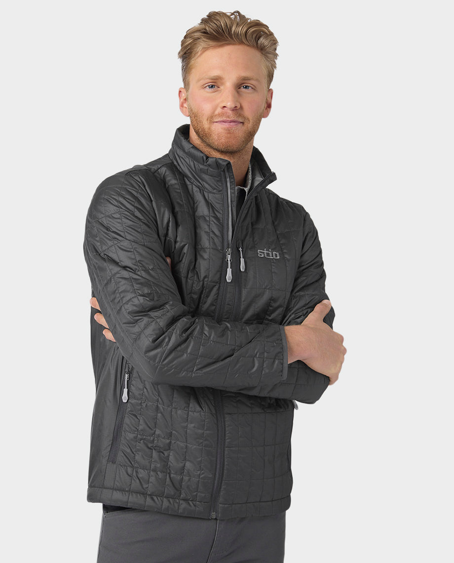 Stio Mens Azura Insulated Jacket in Boundary Black