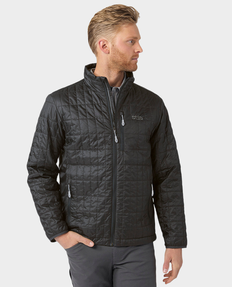 Stio Mens Azura Insulated Jacket in Boundary Black