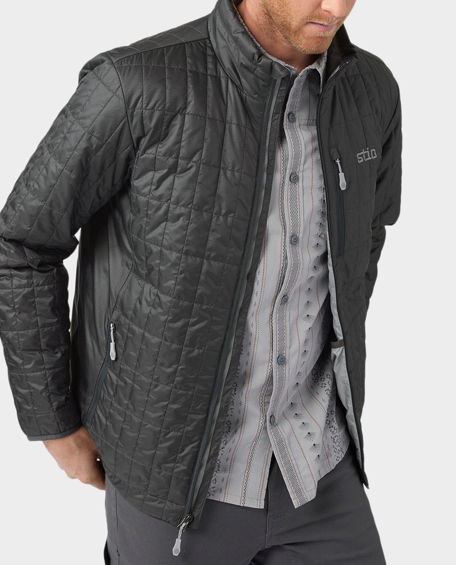 Stio Mens Azura Insulated Jacket in Boundary Black