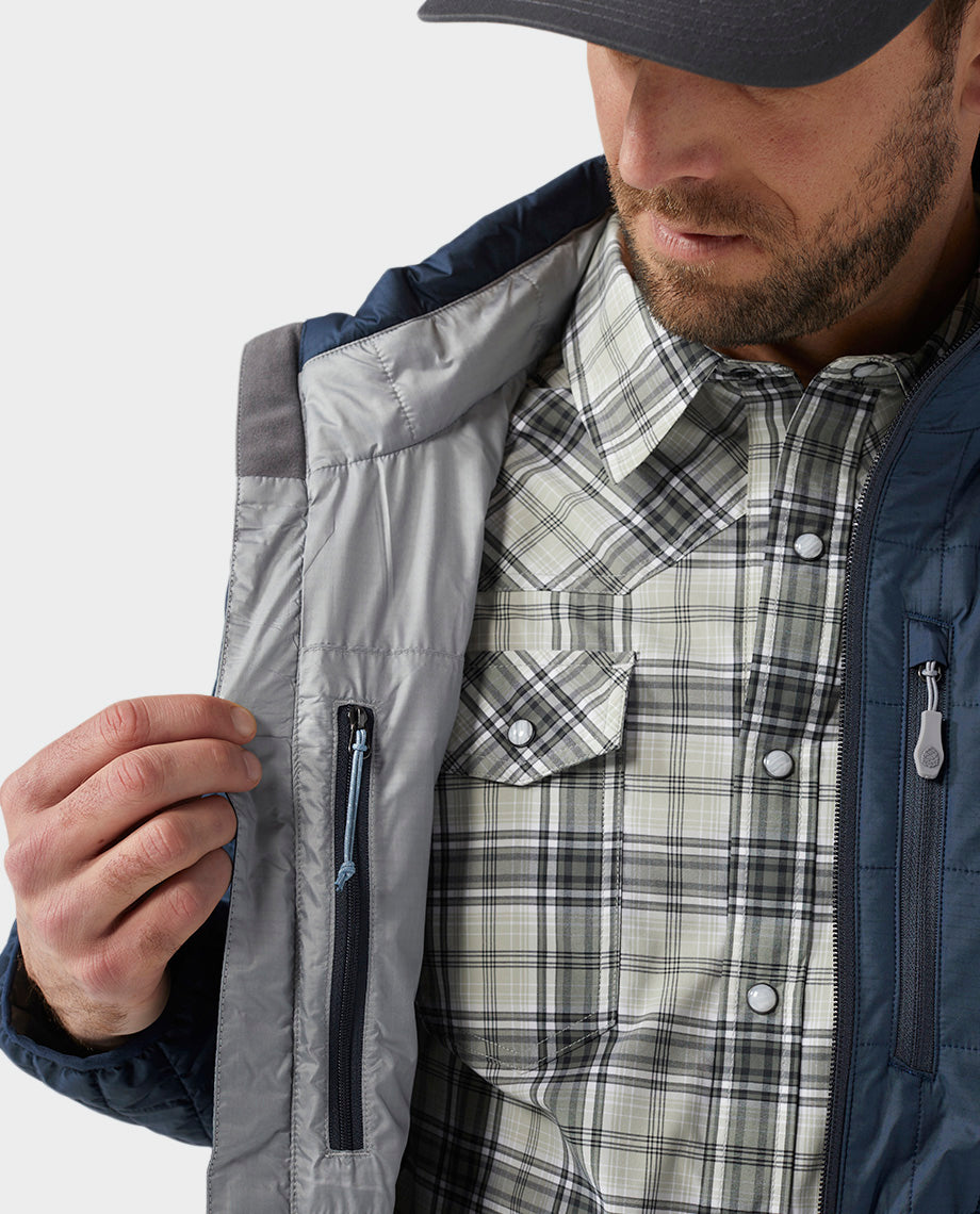 Stio Mens Azura Insulated Jacket in Mountain Shadow