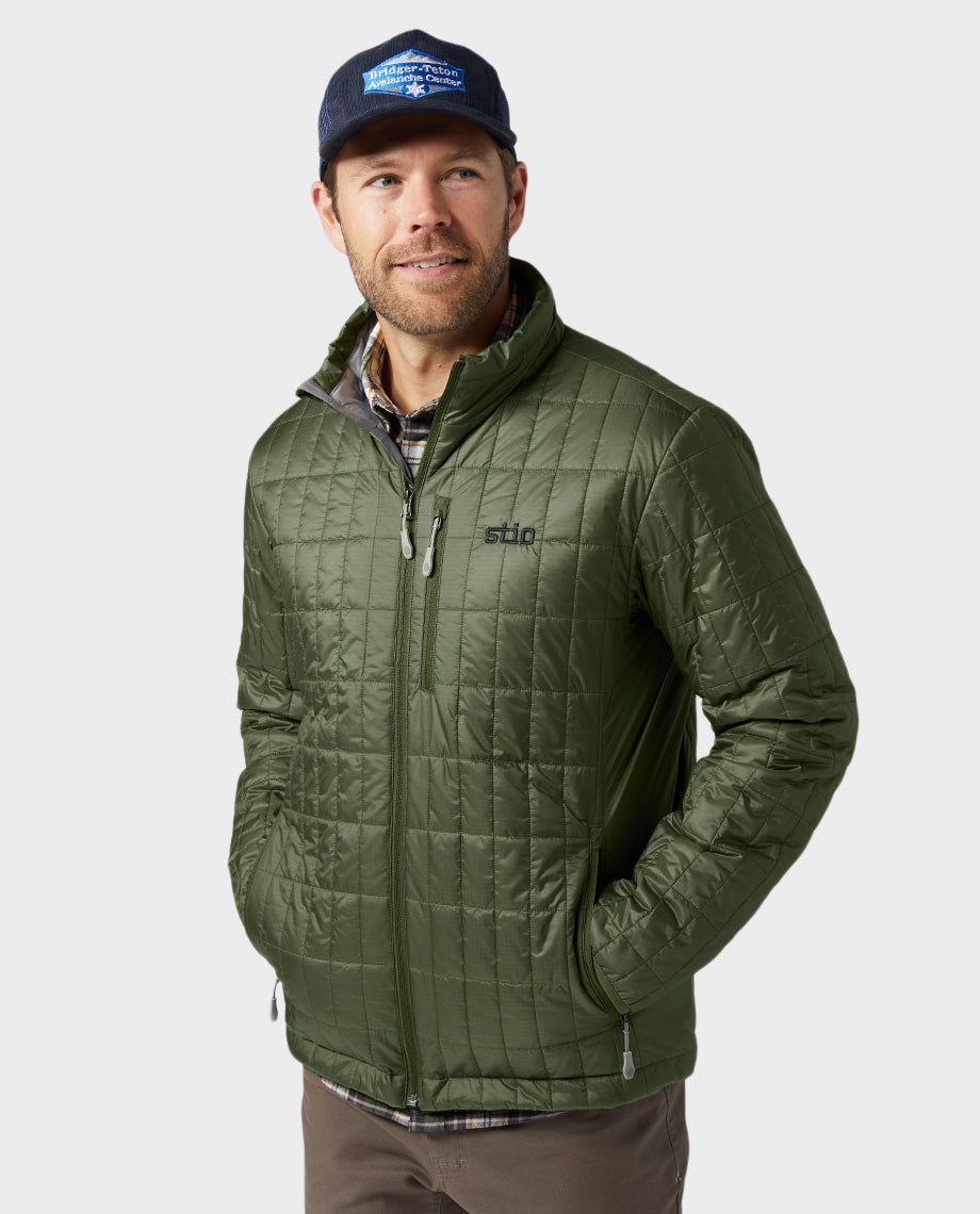 Stio Mens Azura Insulated Jacket in Pine Forest