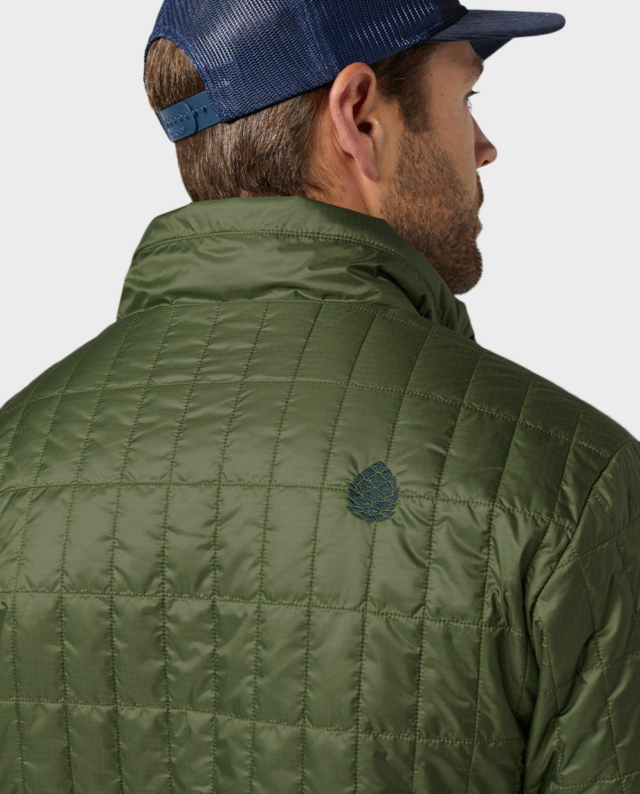 Stio Mens Azura Insulated Jacket in Pine Forest