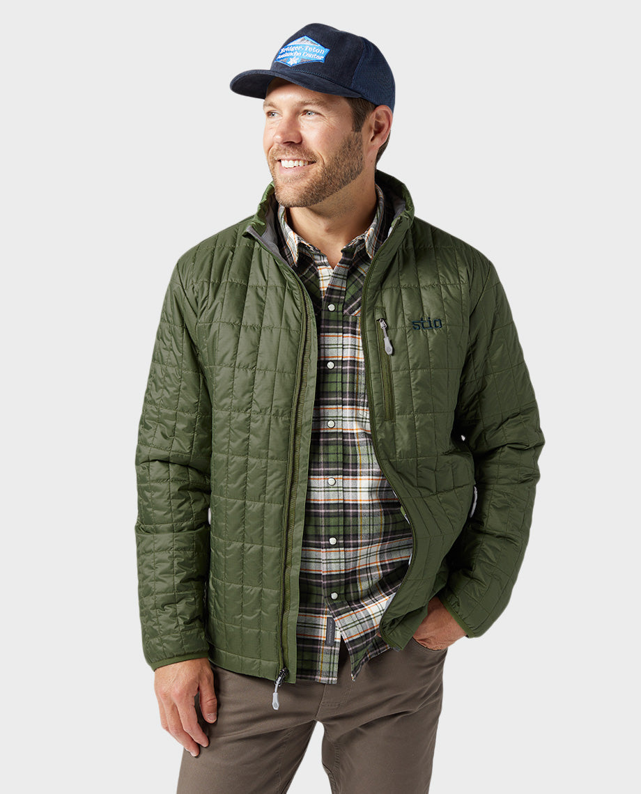 Stio Mens Azura Insulated Jacket in Pine Forest