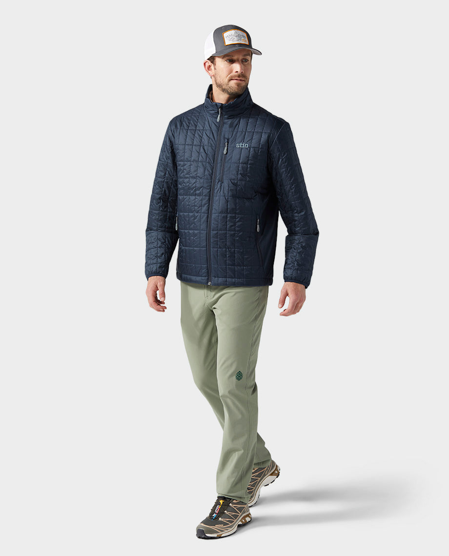 Stio Mens Azura Insulated Jacket in Mountain Shadow