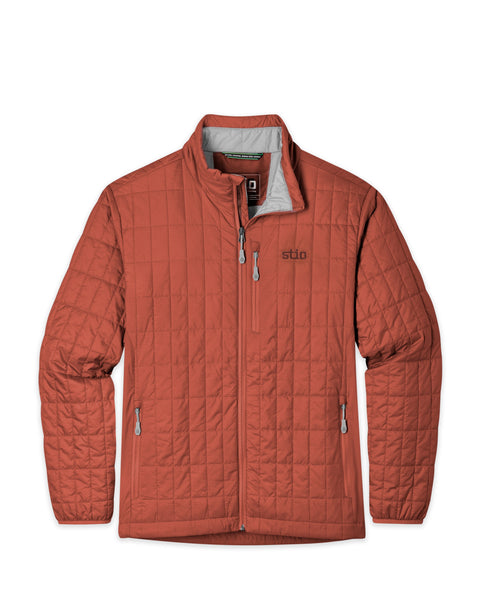 Stio Mens Azura Insulated Jacket in Redrock