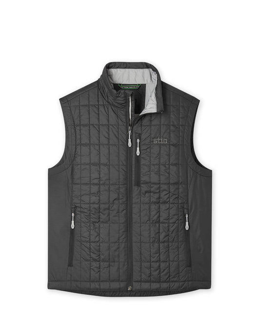 Stio Mens Azura Insulated Vest in Boundary Black