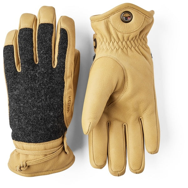 Hestra Mens Daniel Glove in Charcoal/Tan