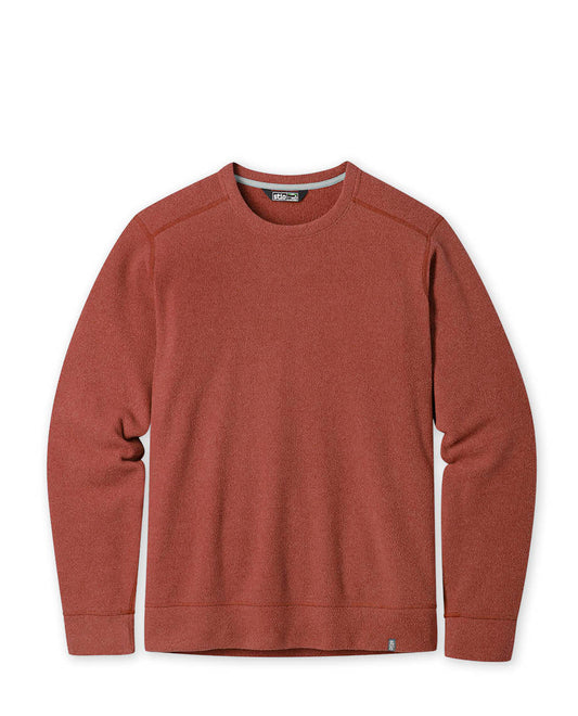 Stio Mens Turpin Fleece Crew in Coyote Trail