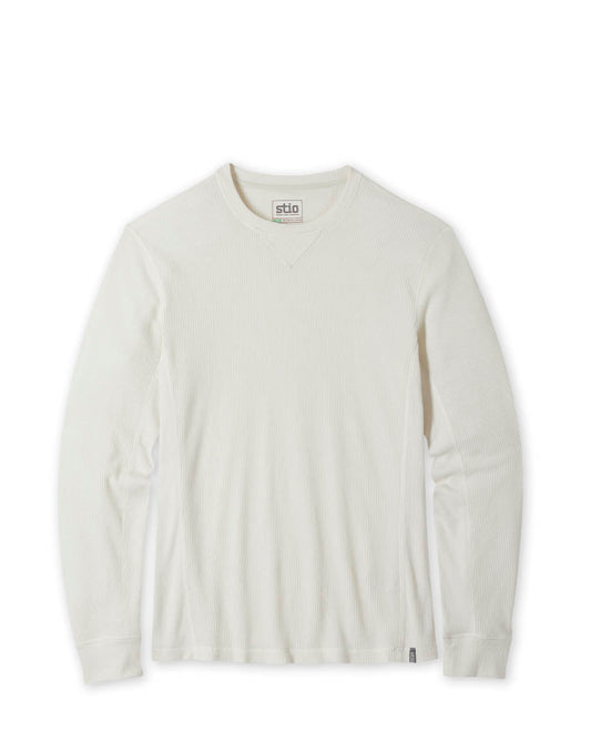 Stio Mens Wister Waffle LS Knit in Mountain Goat