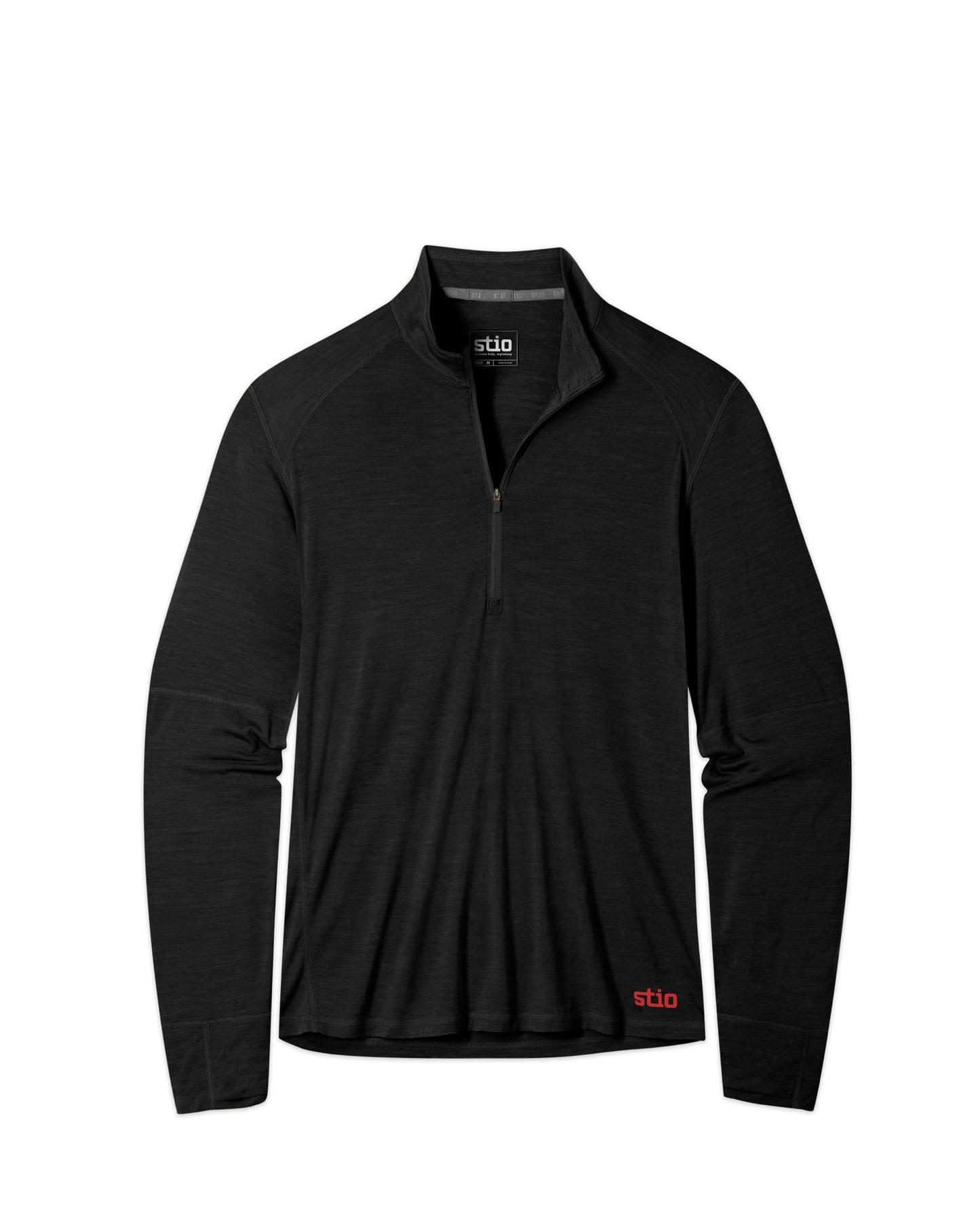 Stio Mens Basis PeakWool Lightweight Half Zip in Abyss