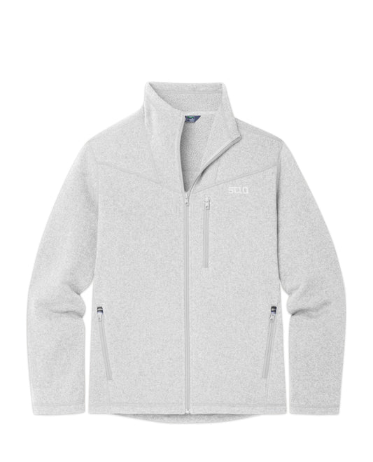 Stio Mens Wilcox Fleece Jacket in Quiet Grey