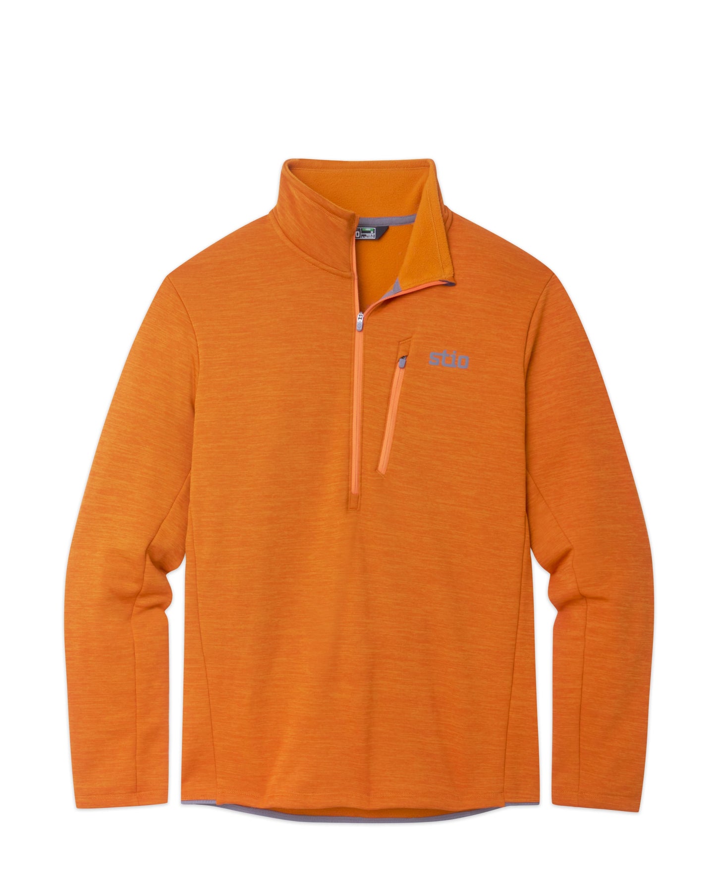 Stio Mens Glide Power Stretch Half Zip in Bonfire