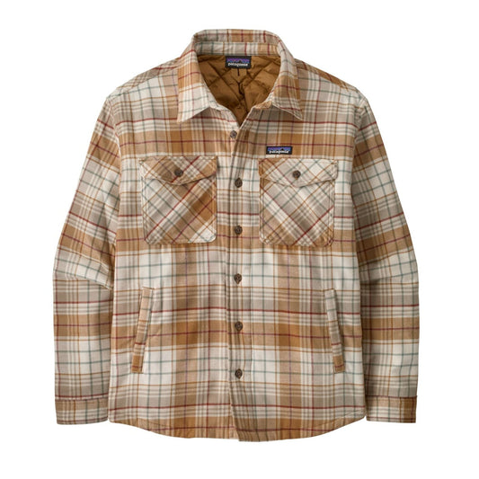 Patagonia Mens Lightweight Insulated Fjord Flannel Shirt in Depth: Nest Brown