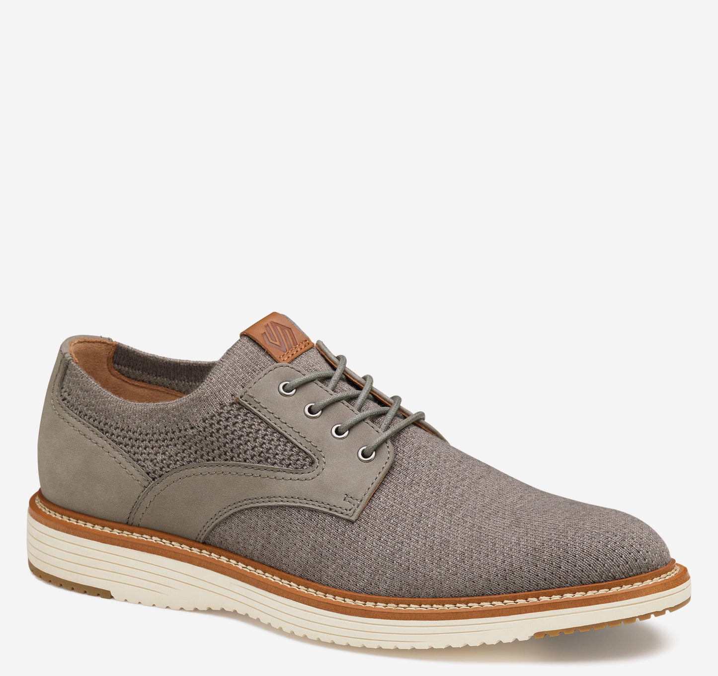 Johnston & Murphy Upton Knit Plain Toe in Grey