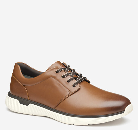 Johnston & Murphy XC4 Prentiss 2 Plain Toe in Tan Waterproof Full Grain