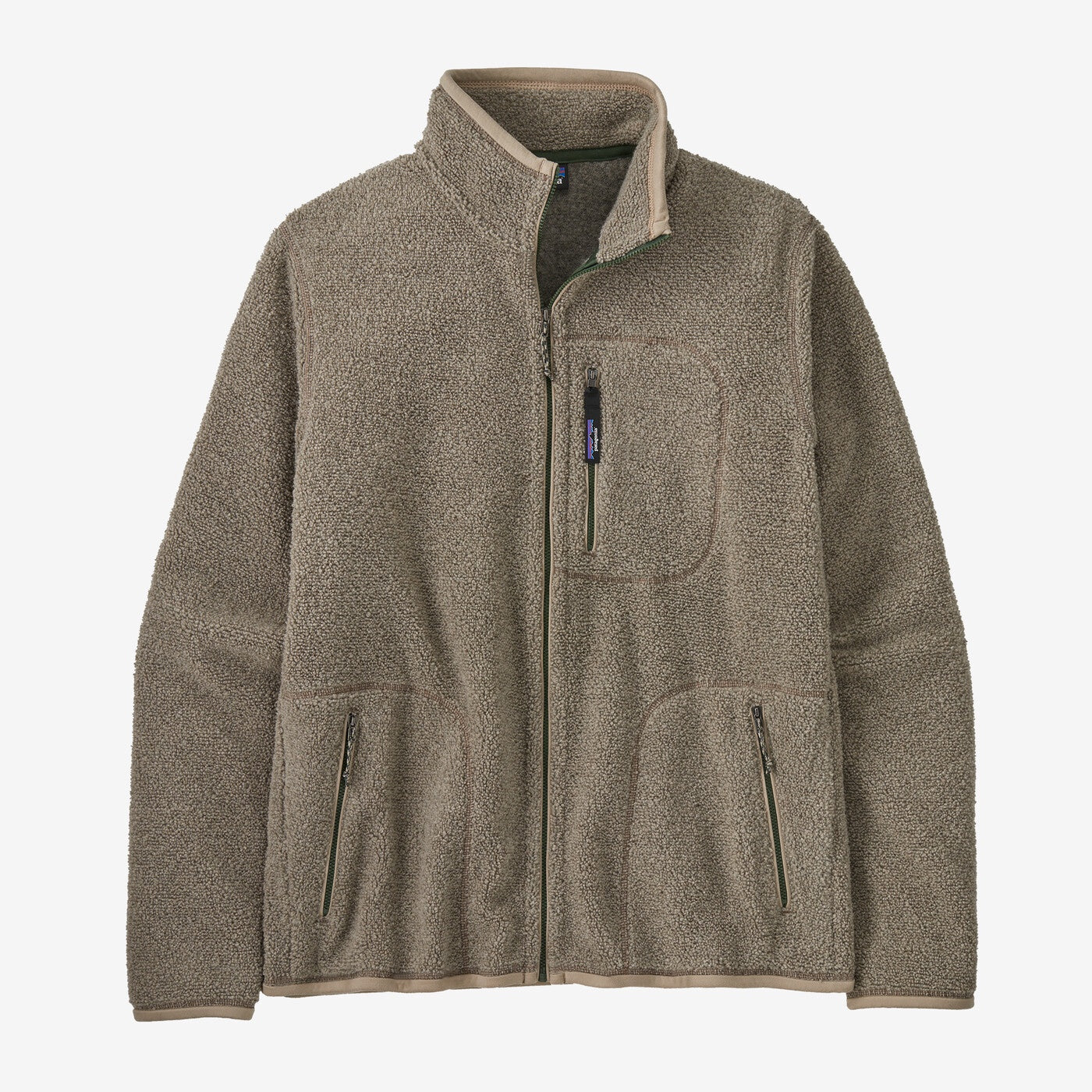 Patagonia Mens Reclaimed Fleece Jacket in Seabird Grey