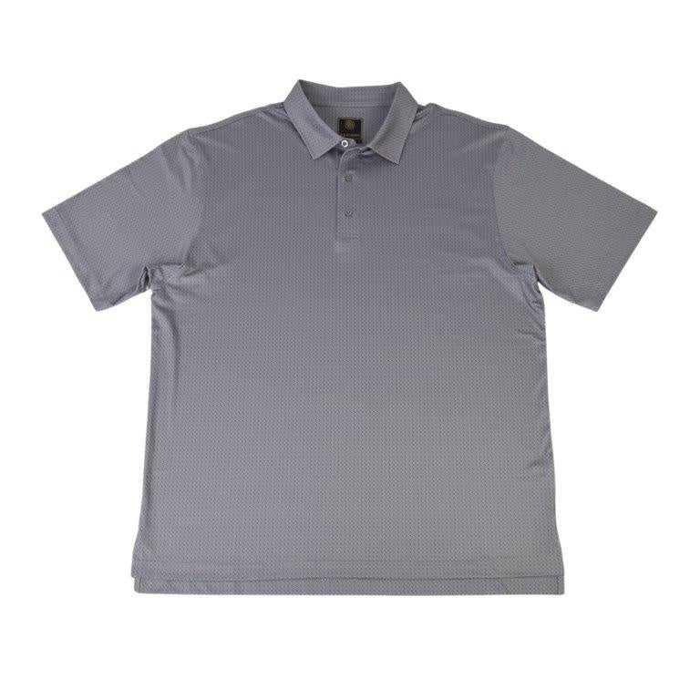 F/X Fusion Printed Performance Polo in Silver