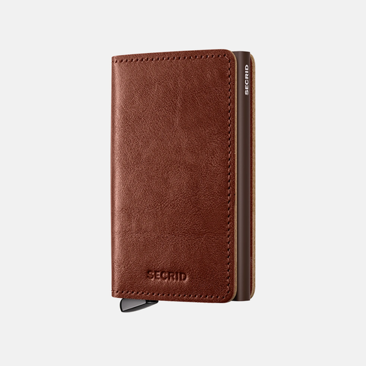 Secrid Premium Slim Wallet in Basco Whiskey