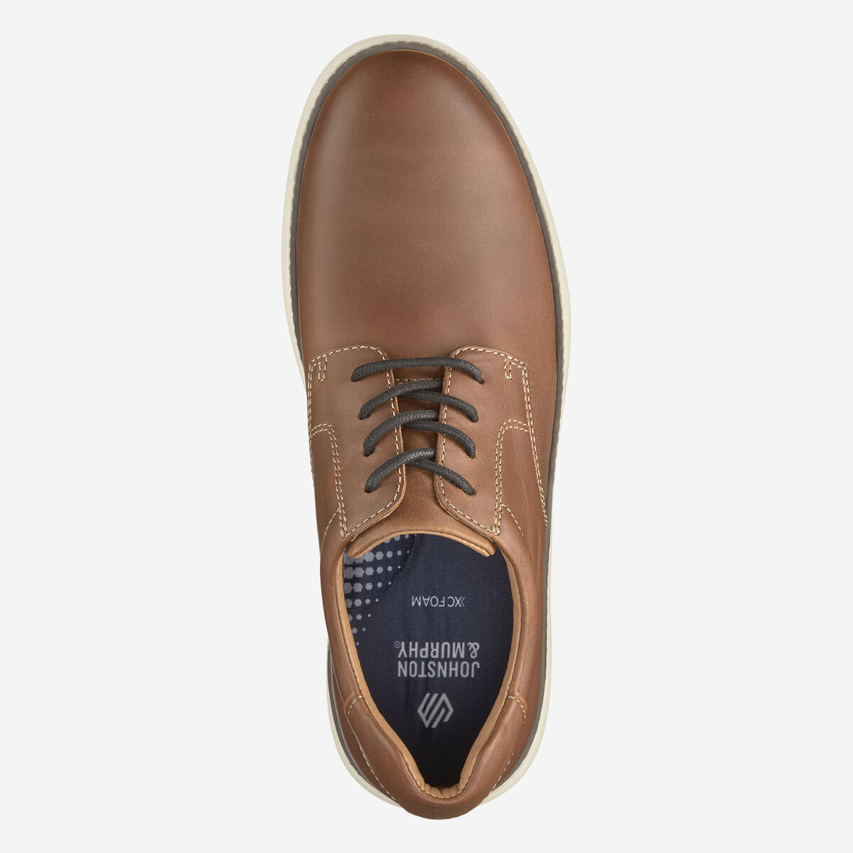 Johnston & Murphy McGuffey 2 Plain Toe in Tan Full Grain