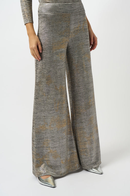 Womens Joseph Ribkoff Glitter Pant in Beige/Multi