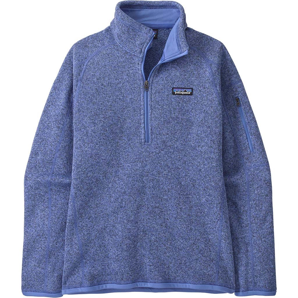 Womens Patagonia Better Sweater Quarter Zip in Diver Blue