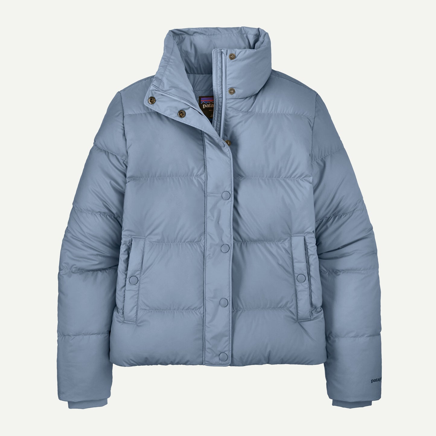 Womens Patagonia Silent Down Jacket in Barnacle Blue