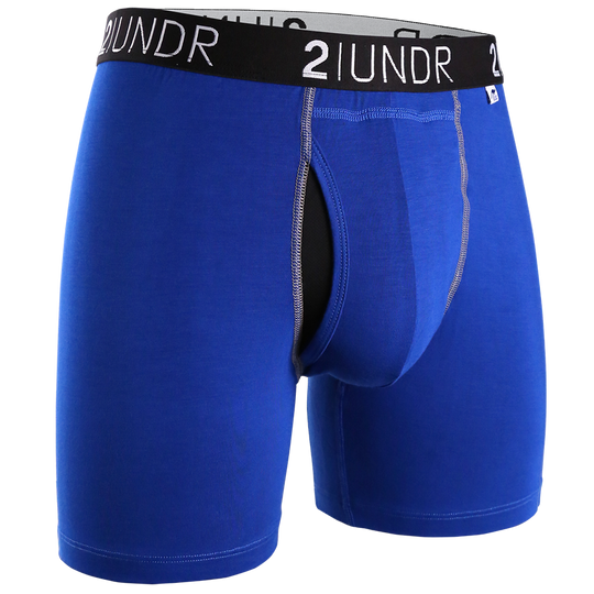 2 UNDR Swing Shift 6" Boxer Brief in Blue