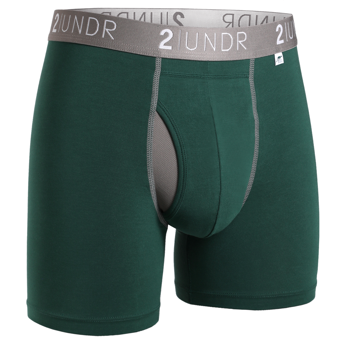 2 UNDR Swing Shift 6" Boxer Brief in Dark Green