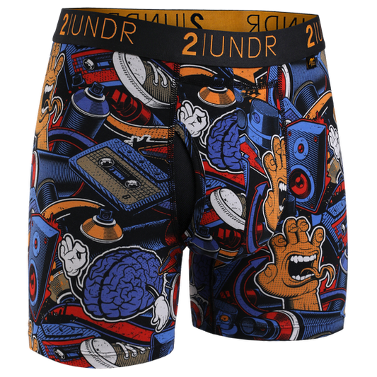 2 UNDR Swing Shift 6" Boxer Brief in Megamind