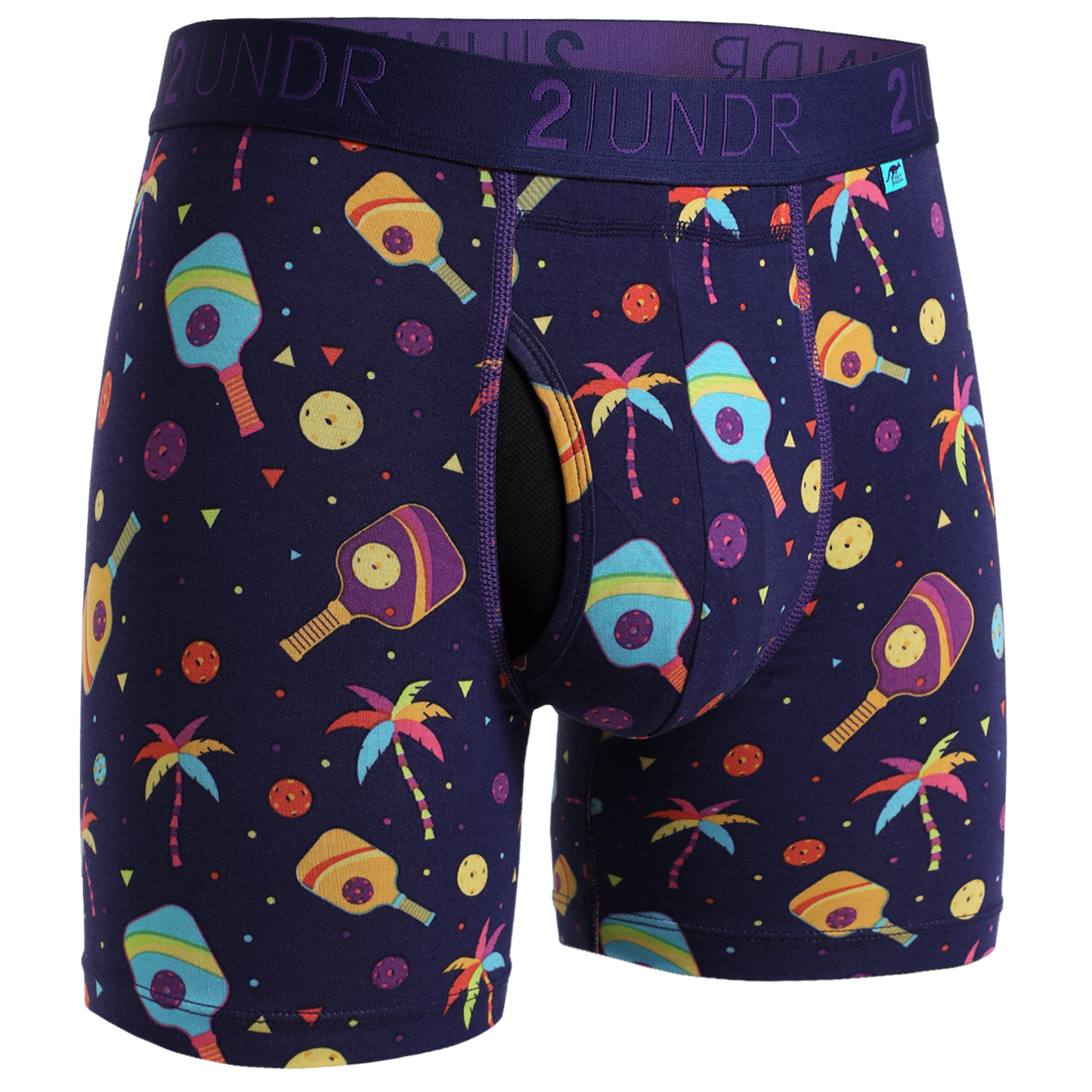 2 UNDR Swing Shift 6" Boxer Brief in Pickle Paradise