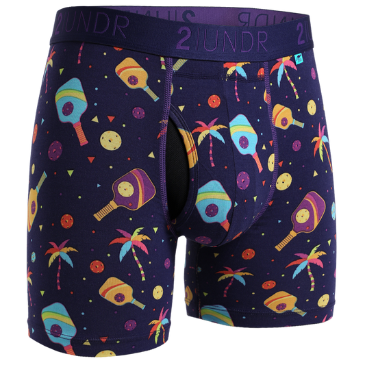 2 UNDR Swing Shift 6" Boxer Brief in Pickle Paradise