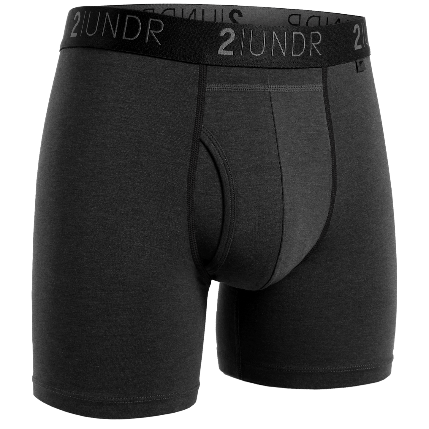 2 UNDR Swing Shift 6" Boxer Brief in Onyx