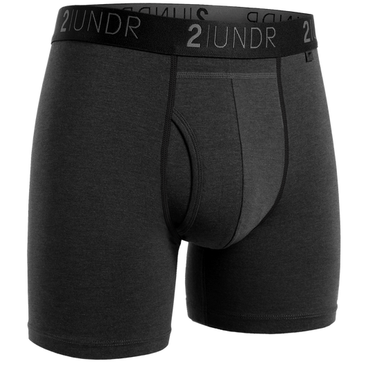 2 UNDR Swing Shift 6" Boxer Brief in Onyx
