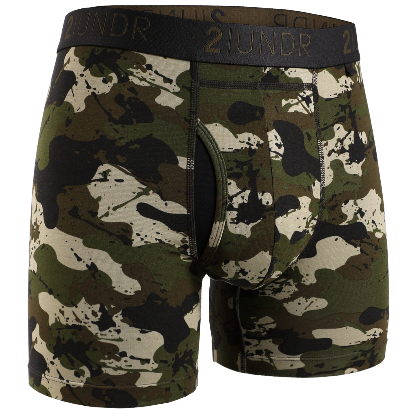 2 UNDR Swing Shift 6" Boxer Brief in Army